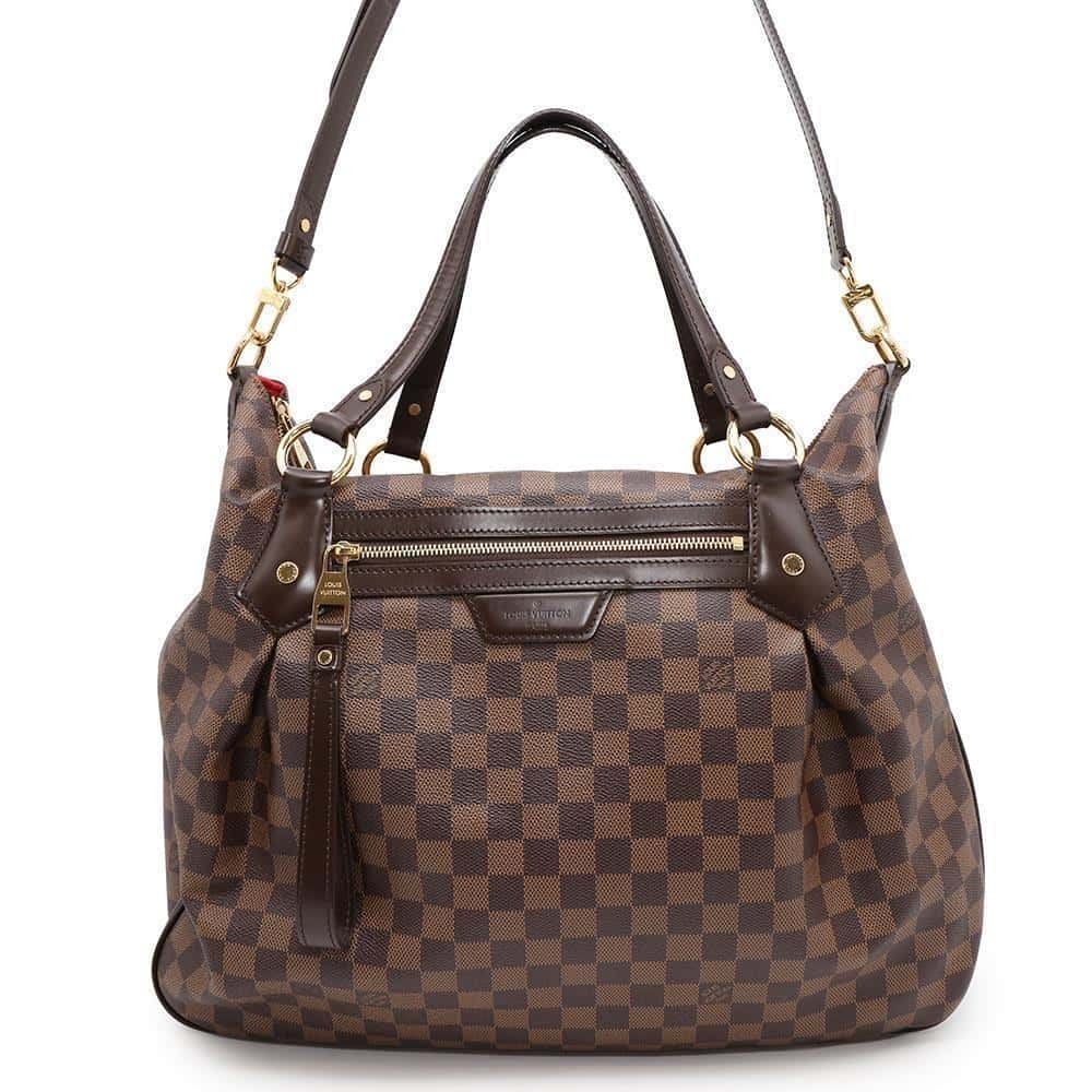 Louis Vuitton Damier Ebene Brown Ivora Handbag Shoulder Bag